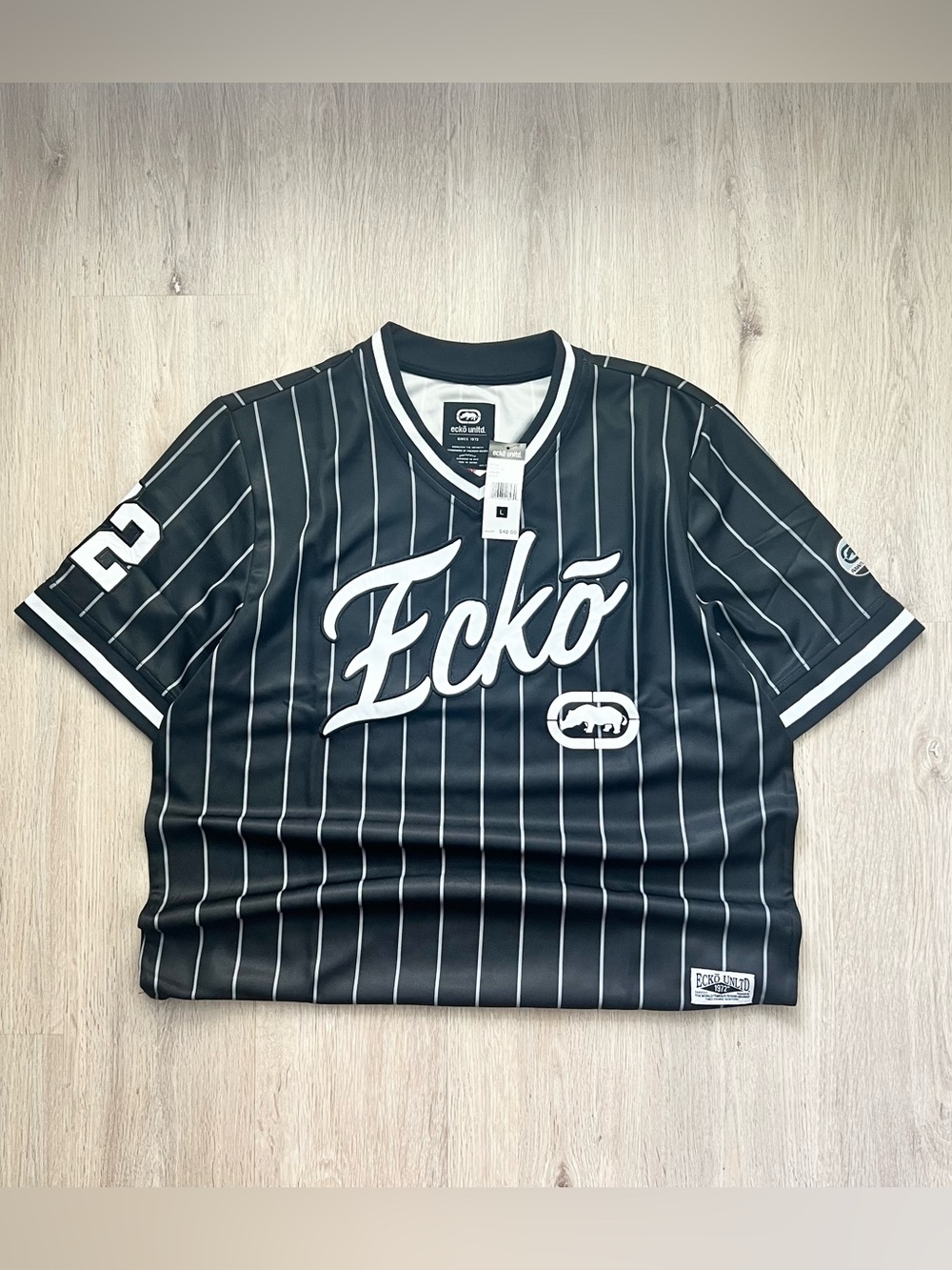 Ecko Unltd Vintage Style Jersey Mens Black Hip Hop Streetwear Y2K Vintage